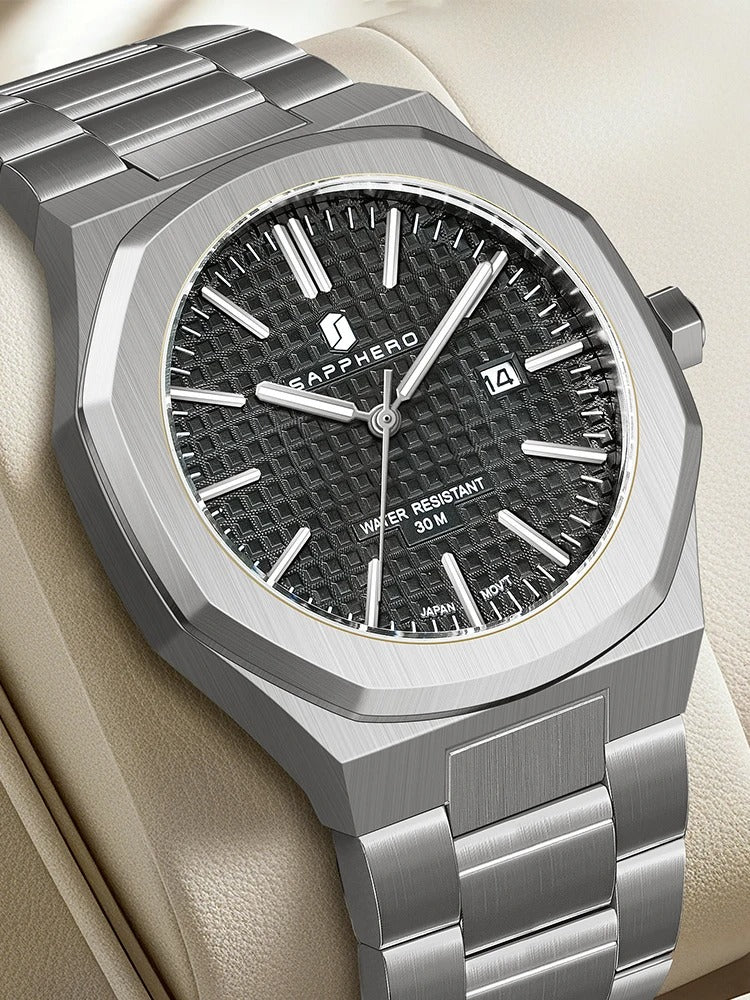 Relógio Masculino Forja Milano Saphir — Cristal de Safira