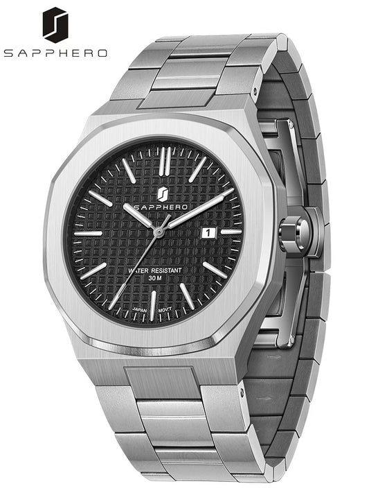 Relógio Masculino Forja Milano Saphir — Cristal de Safira