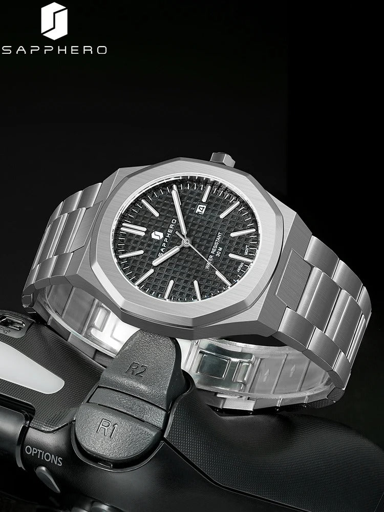 Relógio Masculino Forja Milano Saphir — Cristal de Safira