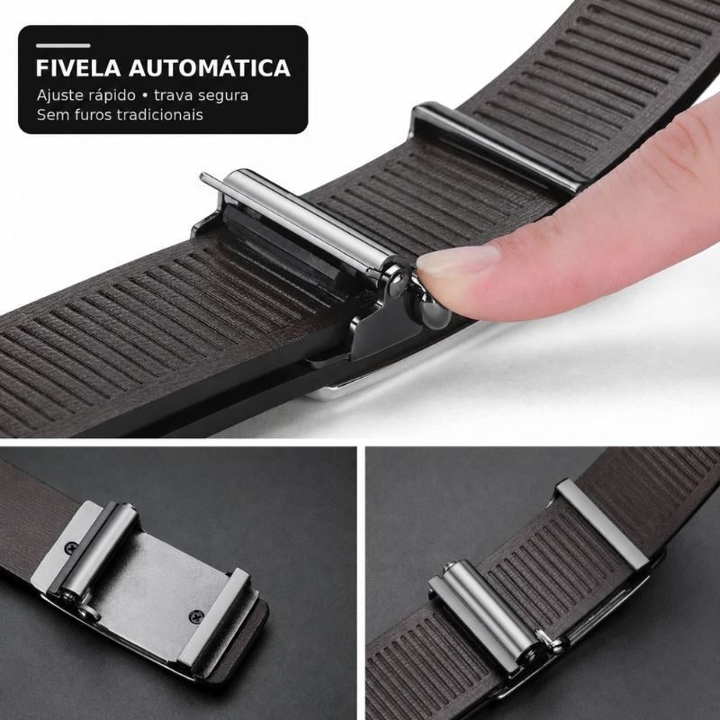 Cinto Masculino Forja Elit — Fivela Discreta