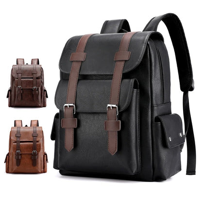 Mochila Masculina de Couro Heritage Pack - Estilo Clássico com Funcionalidade Moderna