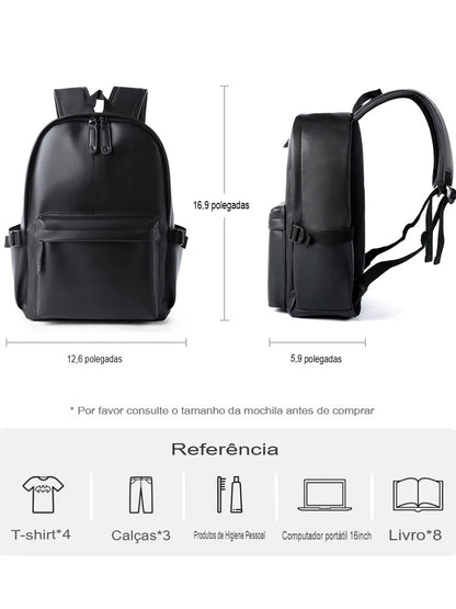 Mochila Masculina de Couro Urban Classic Premium
