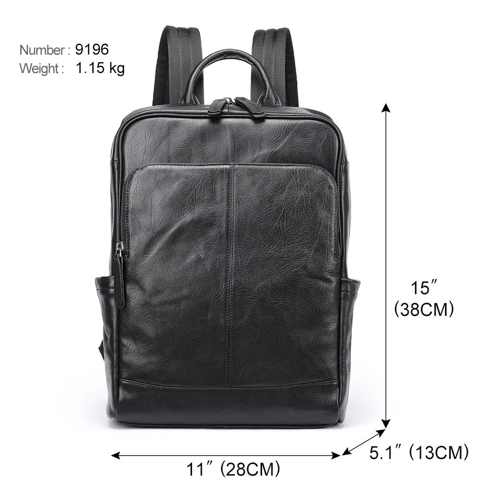 Mochila Masculina de Couro WESTAL – Elegância, Função e Sofisticação