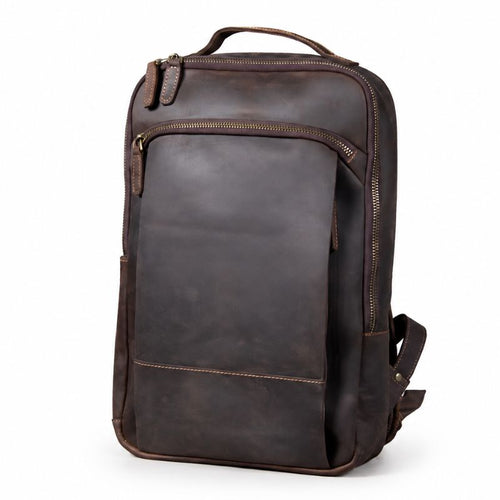 Mochila Masculina Forja Heritage Vintage — Couro Crazy Horse