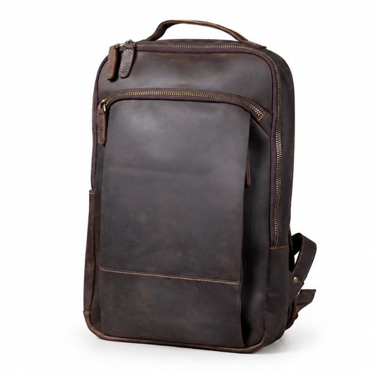 Mochila Masculina Forja Heritage Vintage — Couro Crazy Horse