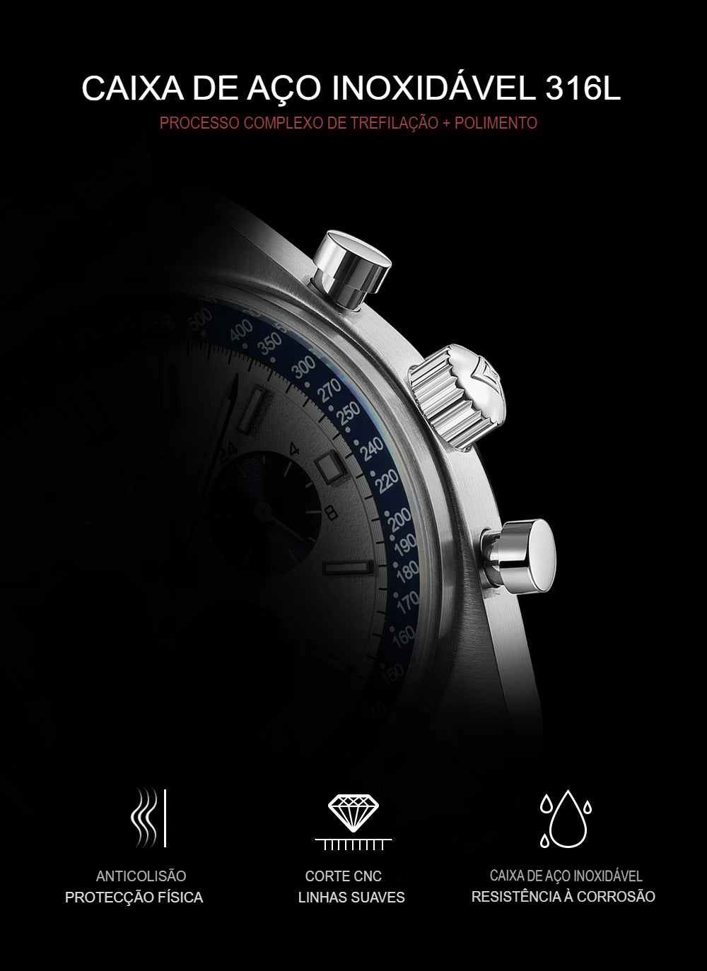 Relógio Masculino Cadisen Chrono