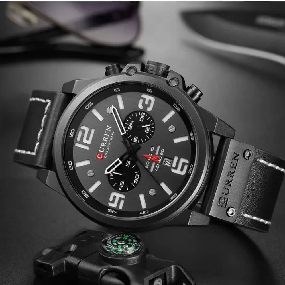 Relógio Masculino Curren Black Hawk